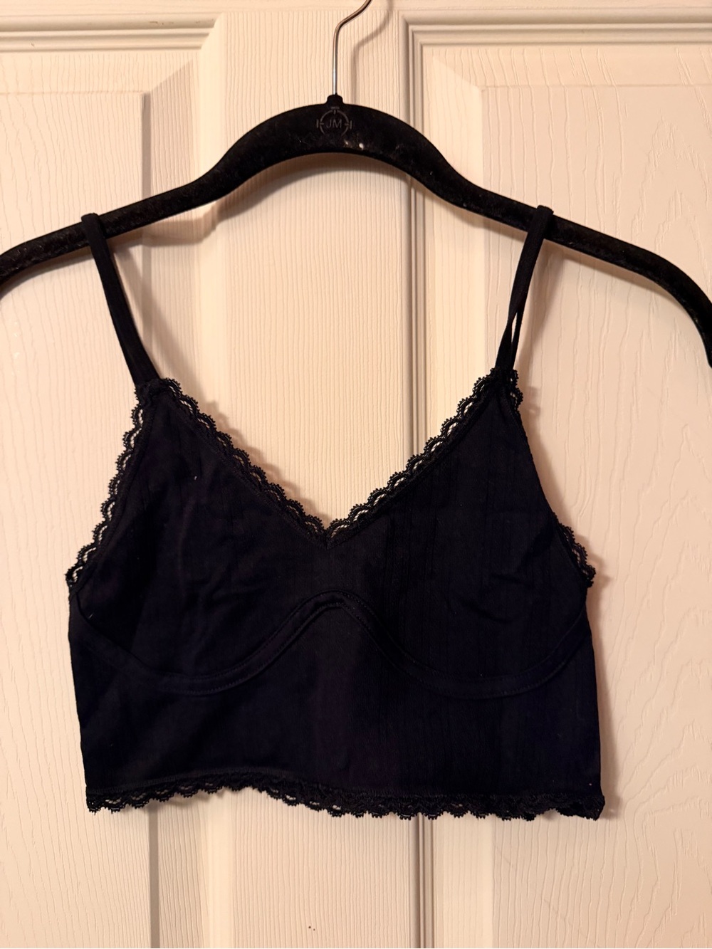 Black lace bralette